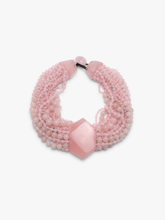 Necklace: rosequartz