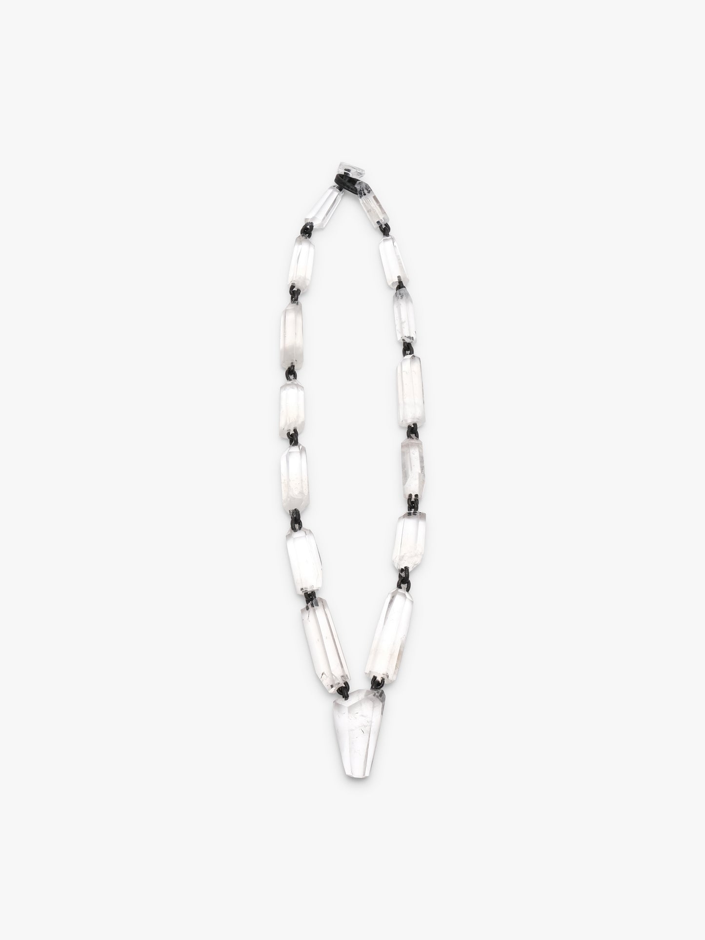 Necklace: mountain crystal