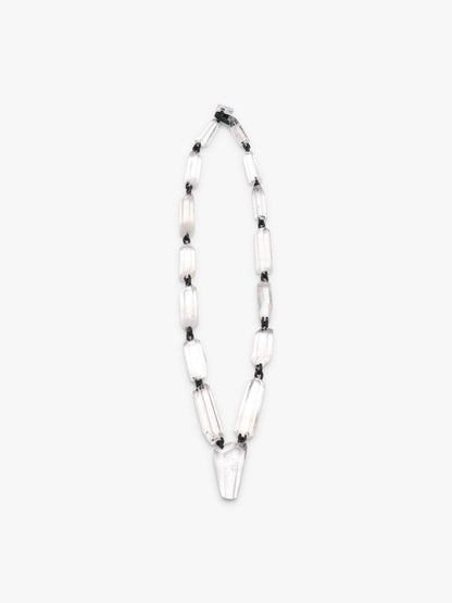 Necklace: mountain crystal