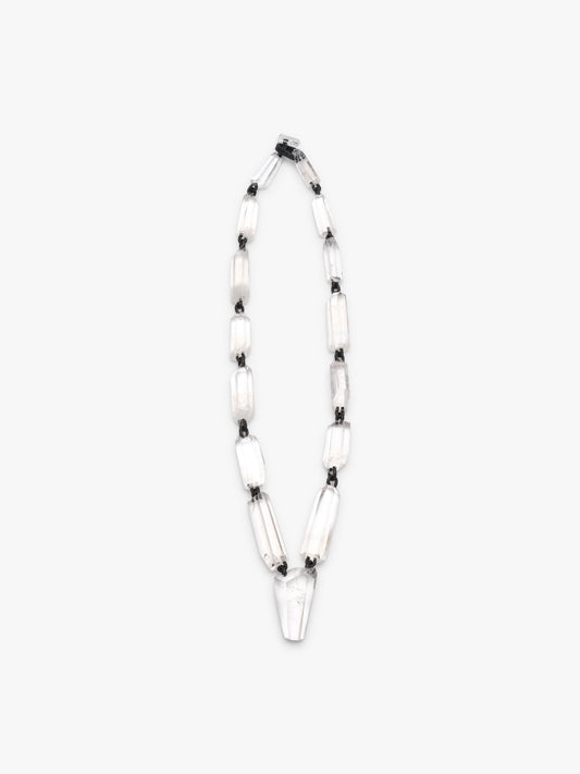 Necklace: mountain crystal
