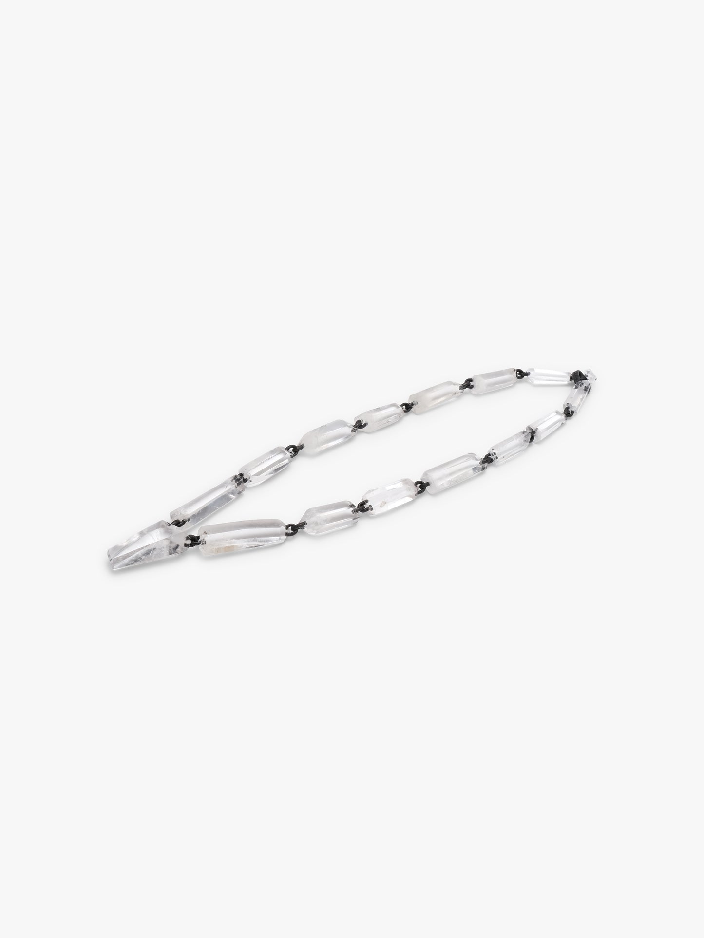 Necklace: mountain crystal