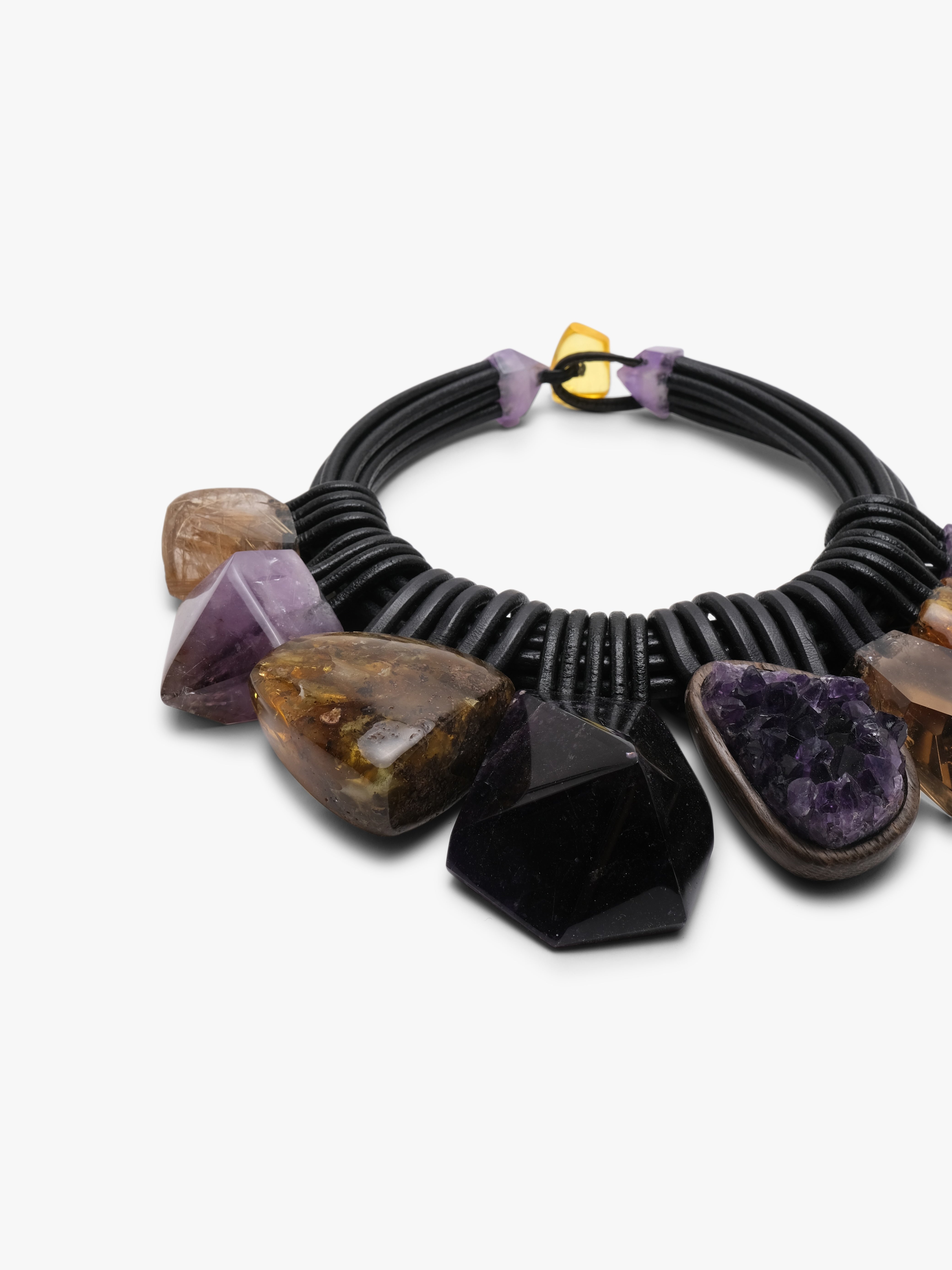 Necklace: multi materials