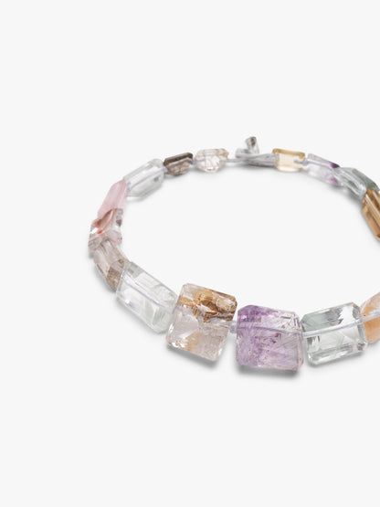 Necklace: amethyst, citrine, rosequartz, ruthilated quartz