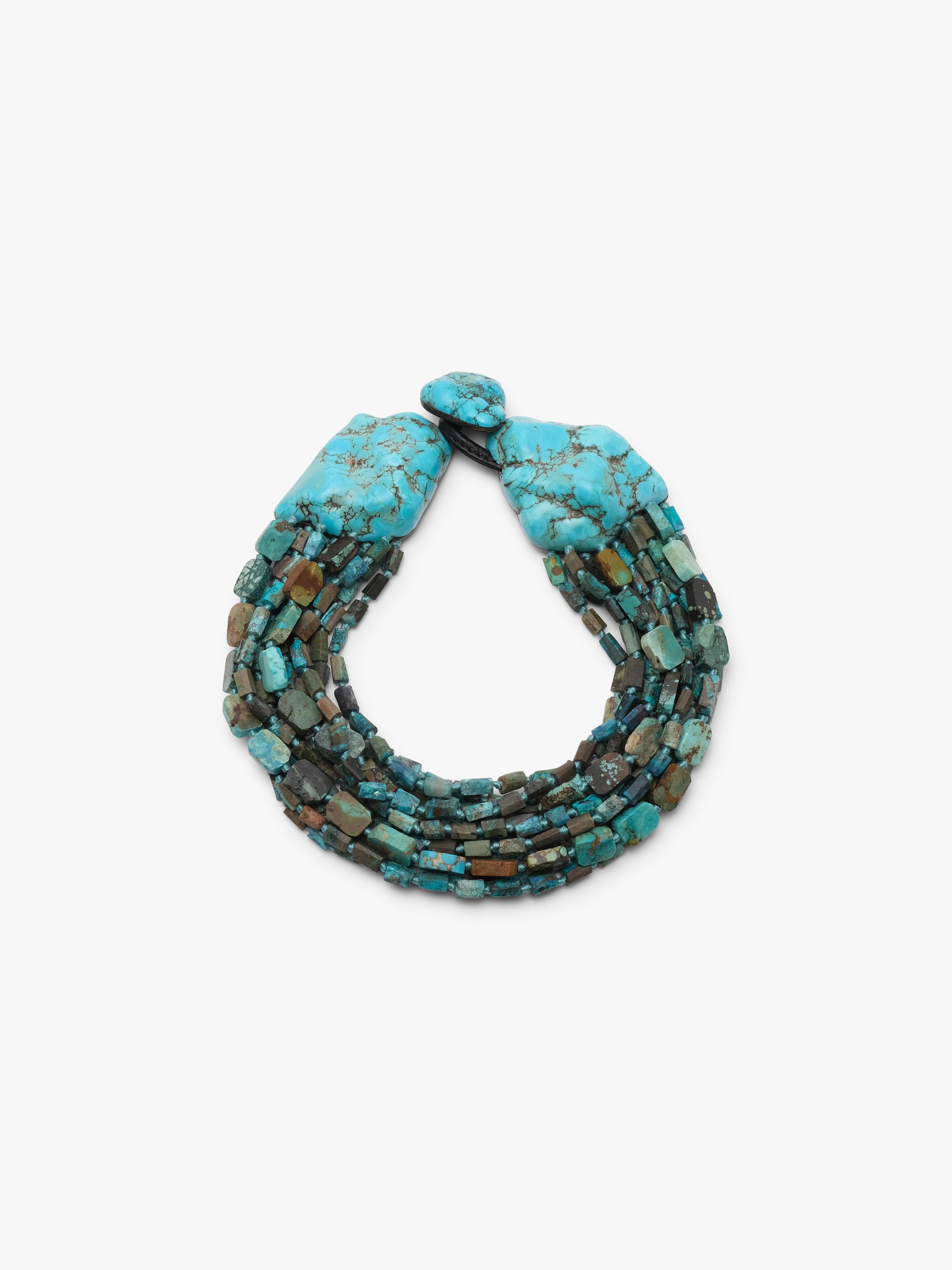 Necklace: chrysocolla, turquoise