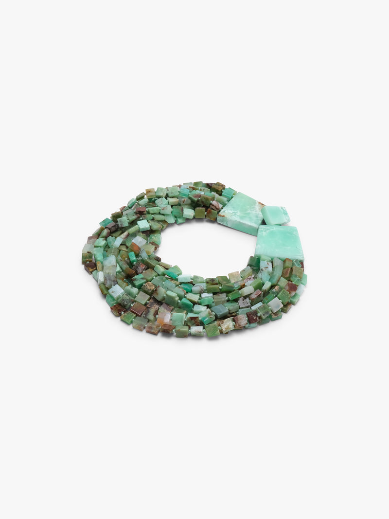 Necklace: chrysoprase