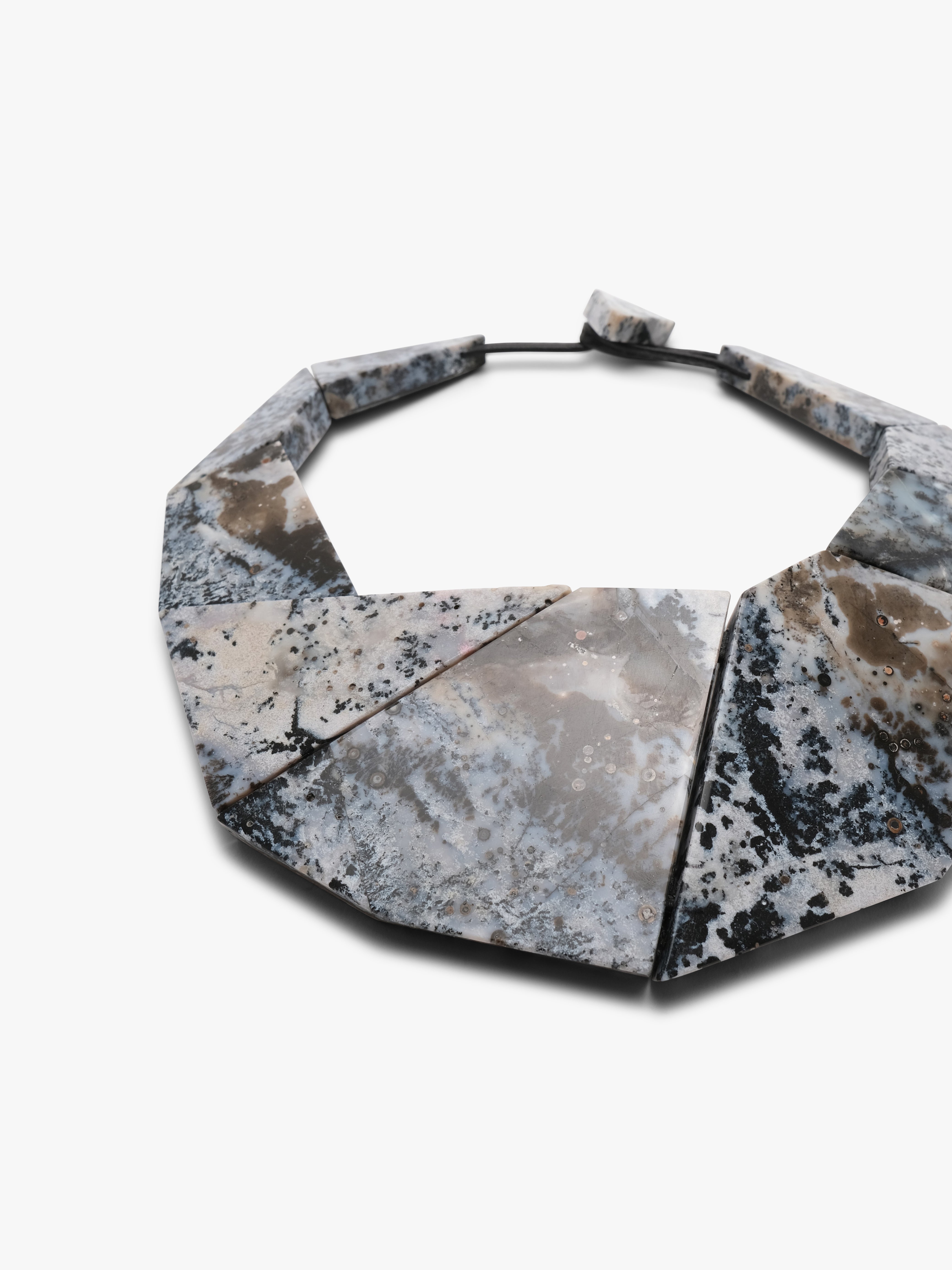 Necklace: dendritic opal