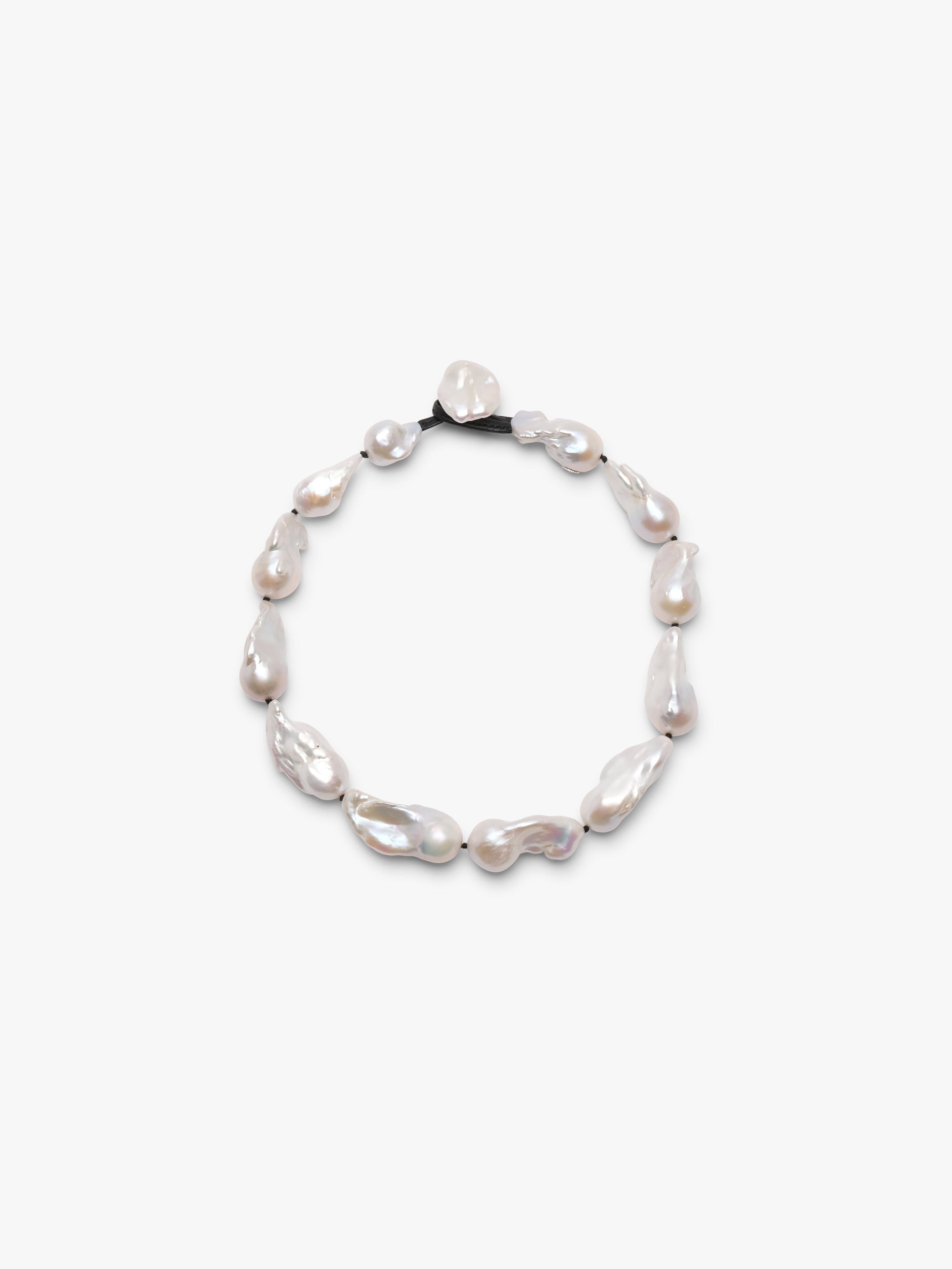 Necklace: baroque pearls