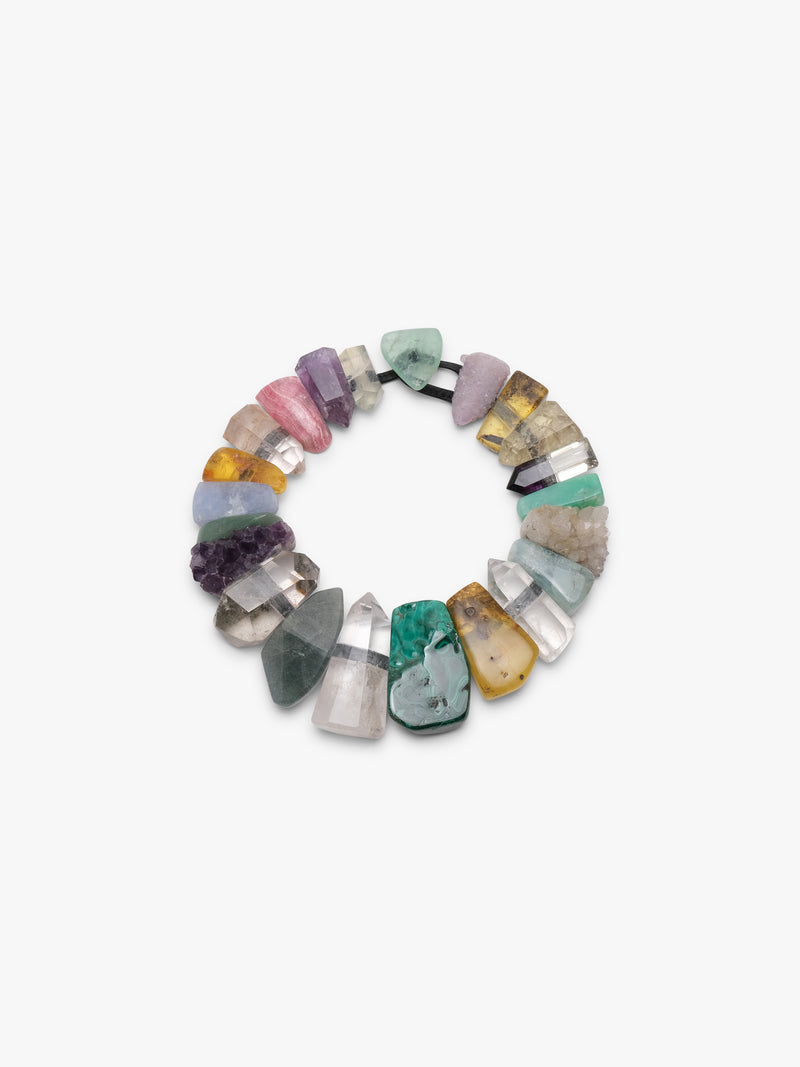 Necklace: multi materials