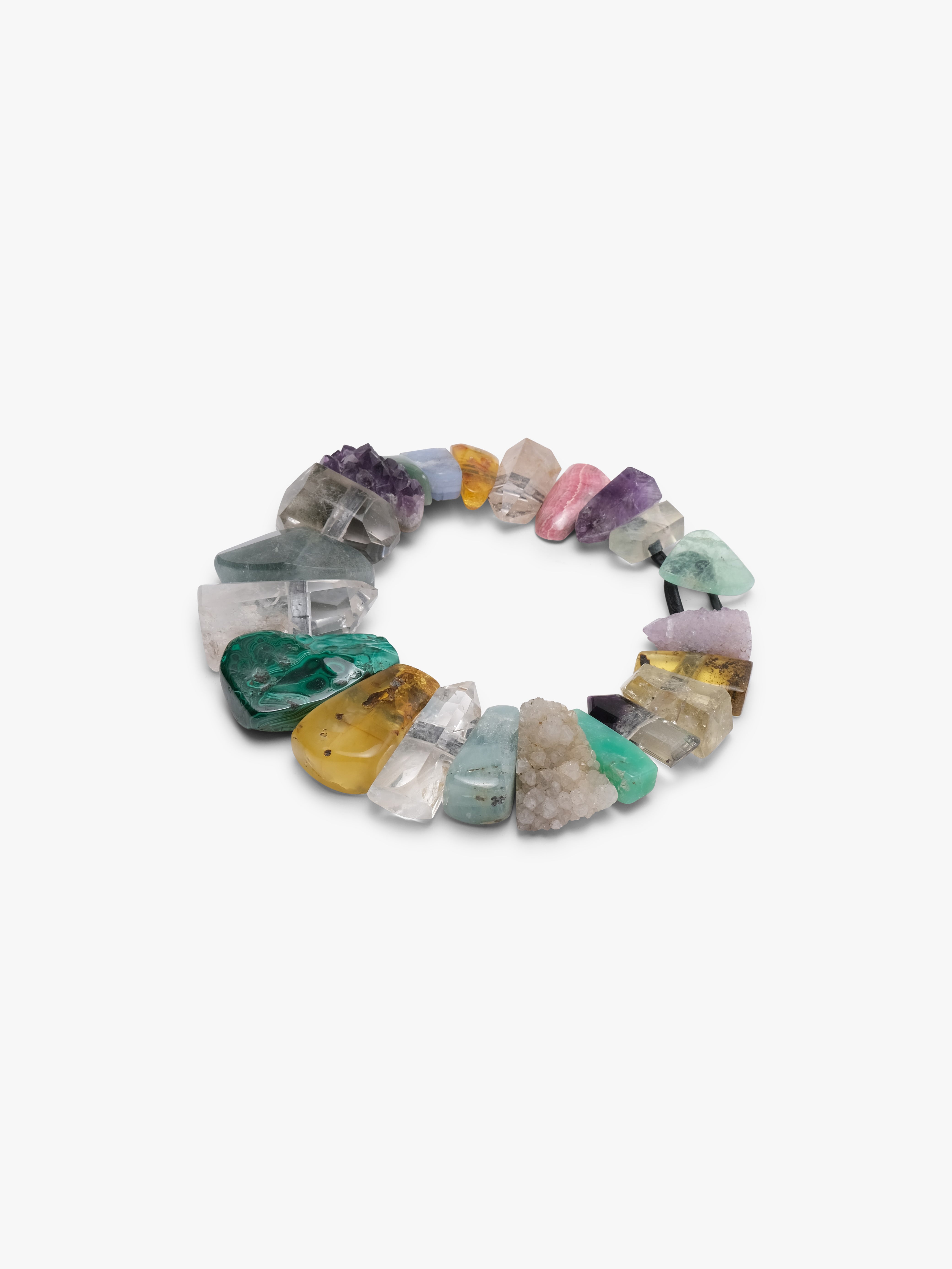 Necklace: multi materials