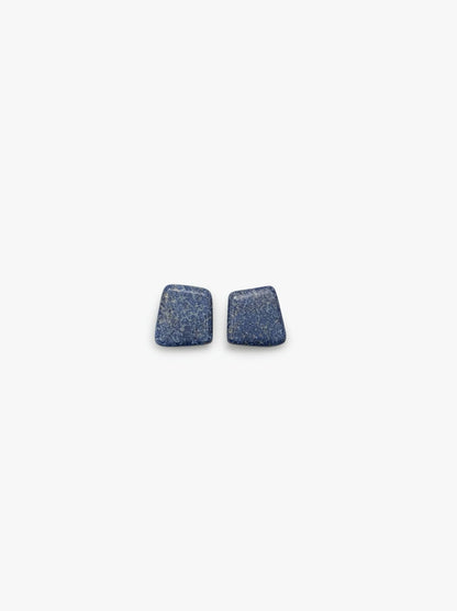 Earclips: lapis lazuli