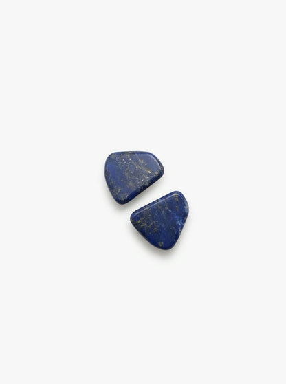 Earclips: lapis lazuli