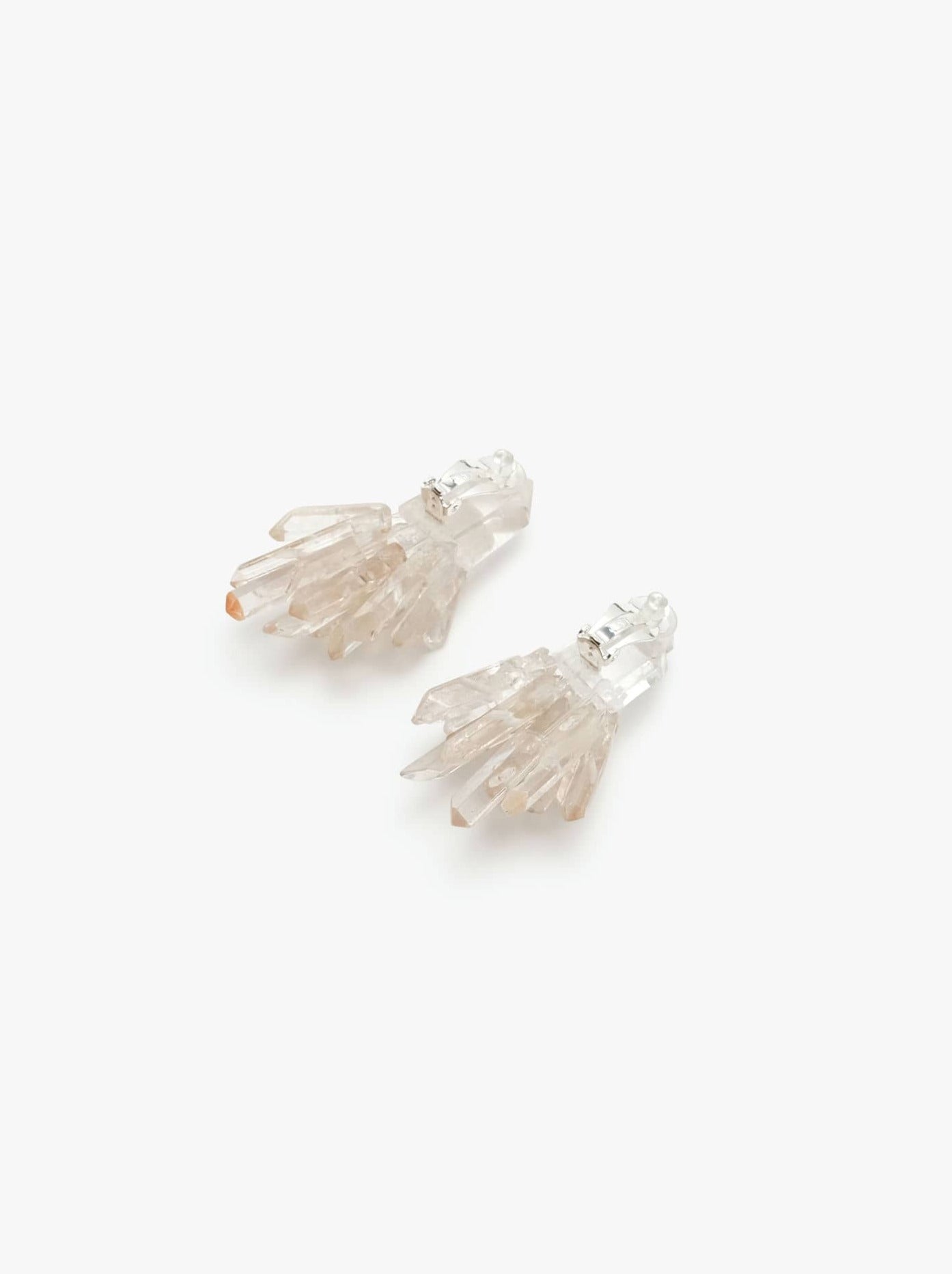50th anniversary earclips: mountain crystal