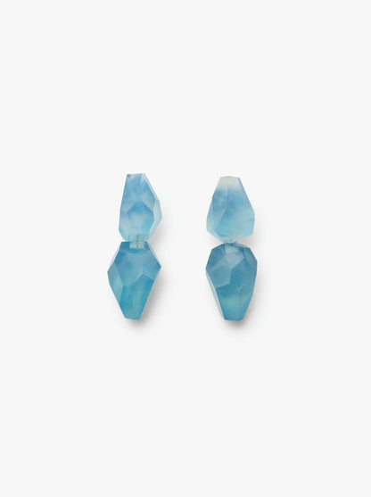 Stud earring: aquamarine