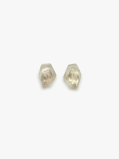 Earclips: citrine