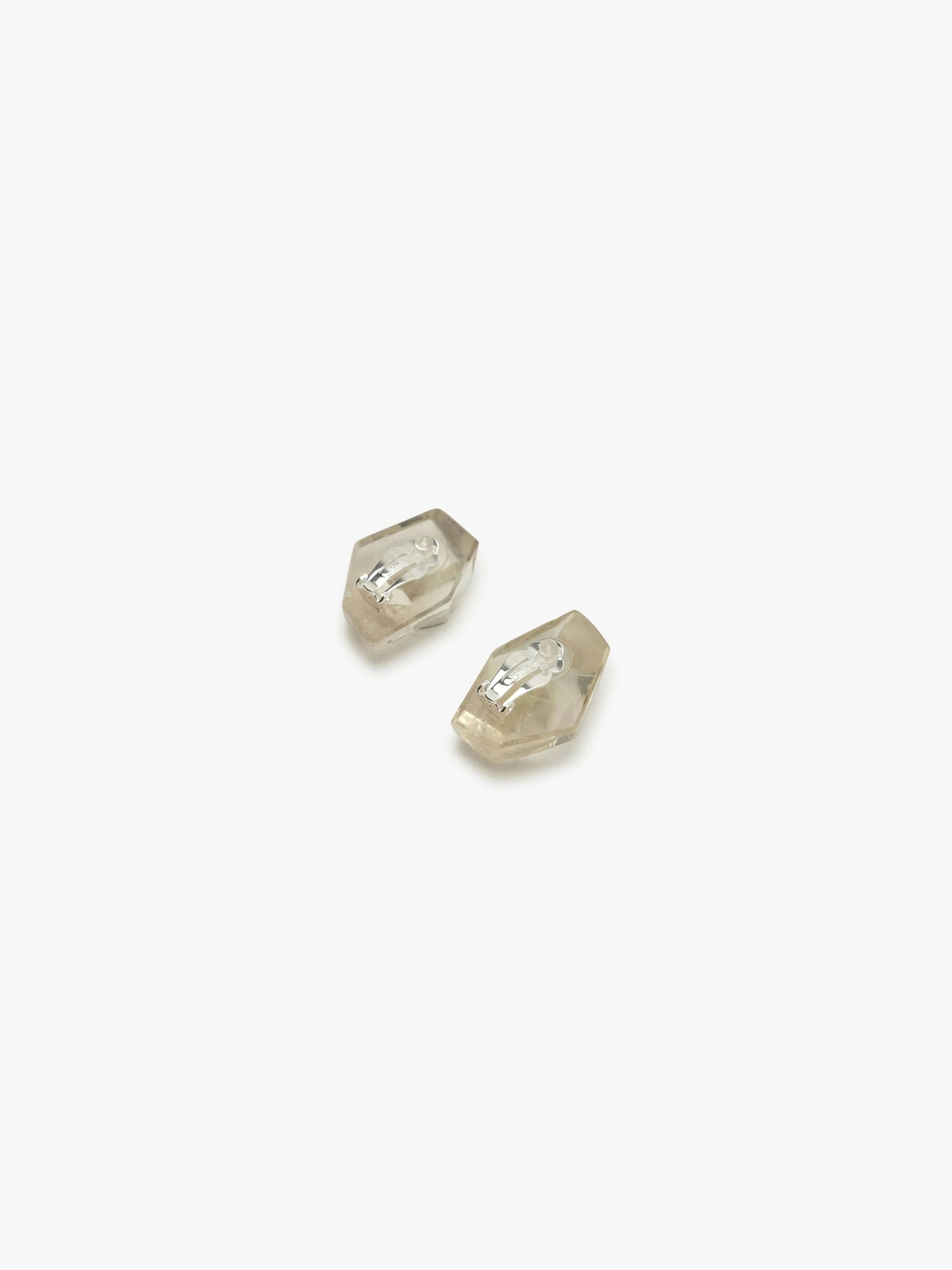 Earclips: citrine