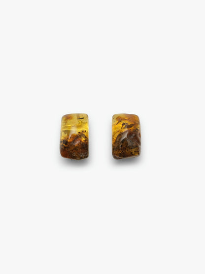 Earring: amber