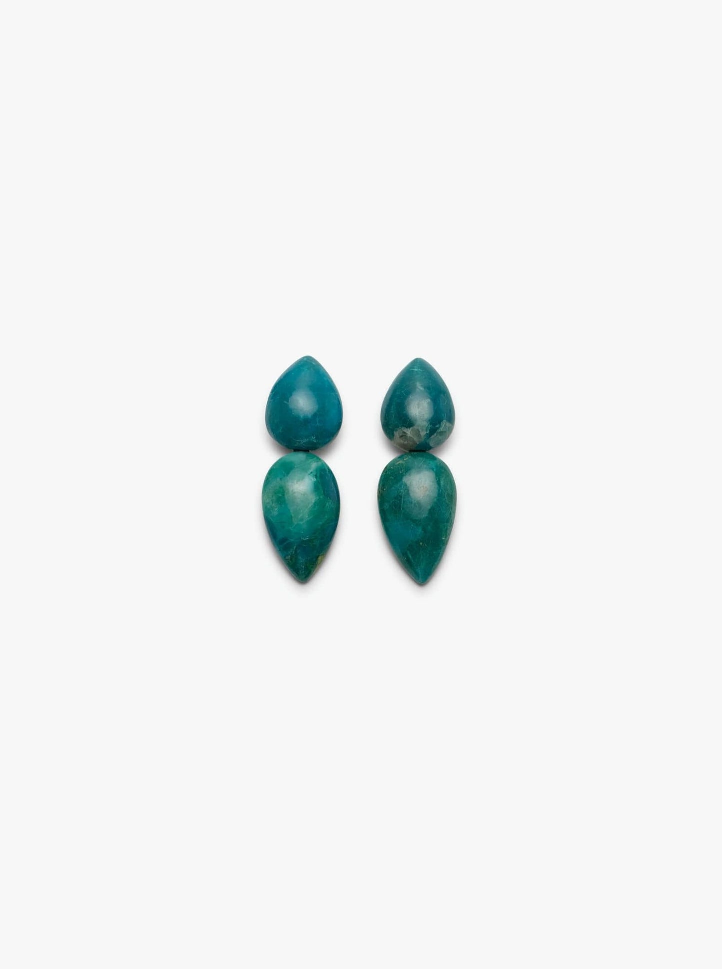 Earring: chrysocolla