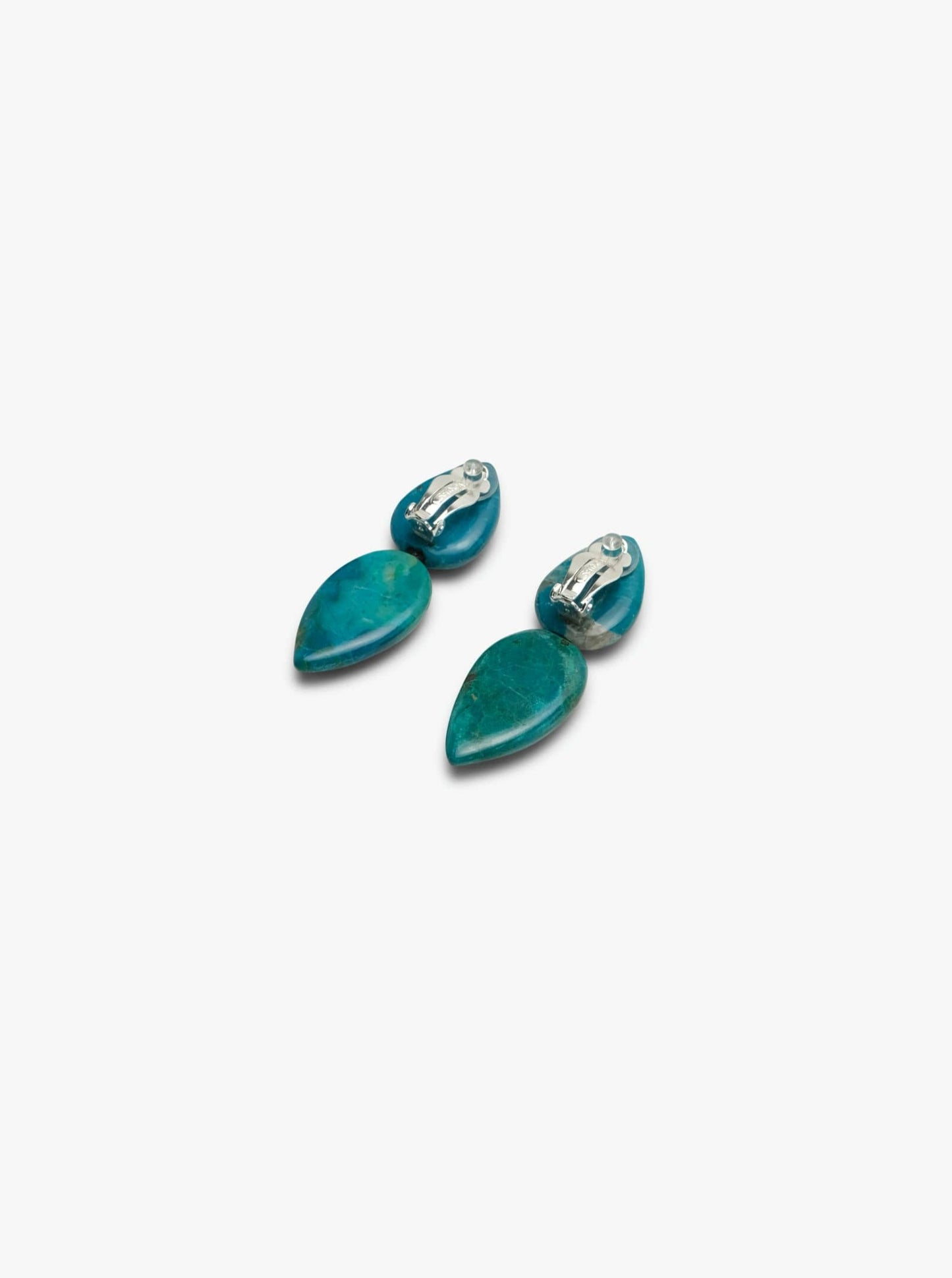 Earring: chrysocolla