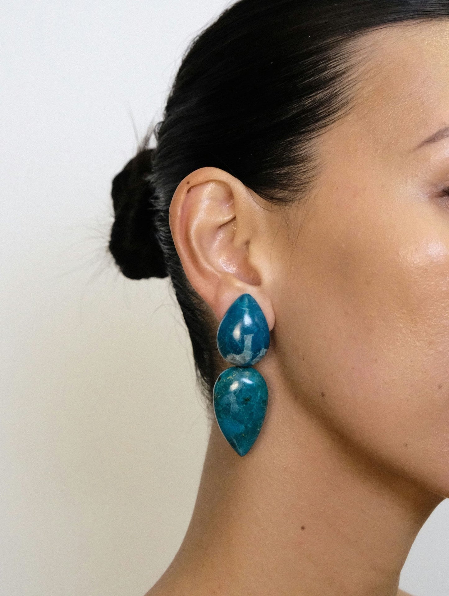 Earring: chrysocolla