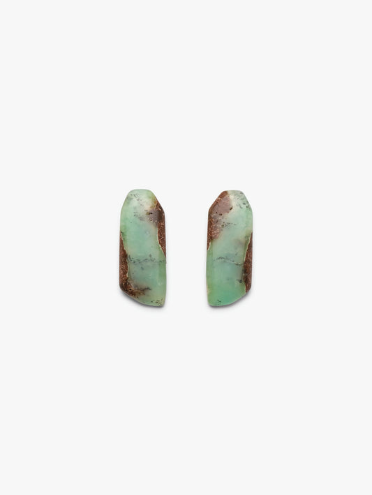 Earring: chrysoprase