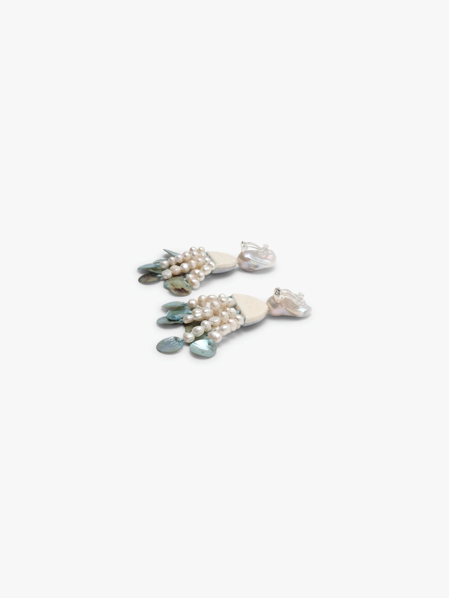 Earrings: mixed materials