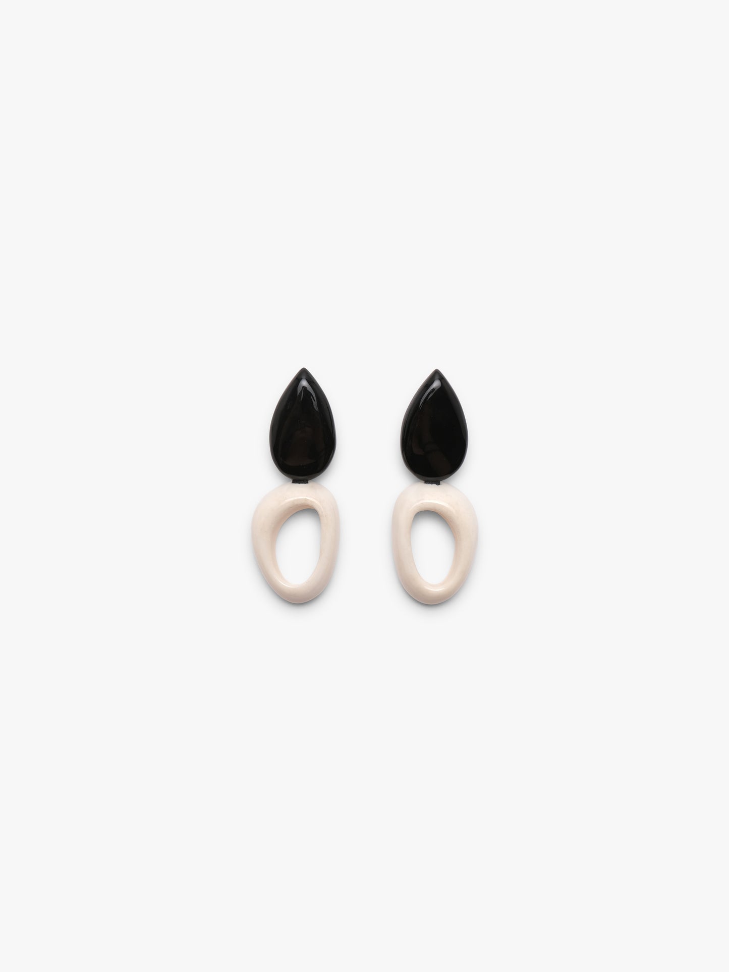 Earring: horn, bone