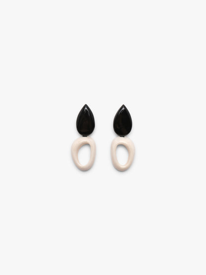 Earring: horn, bone