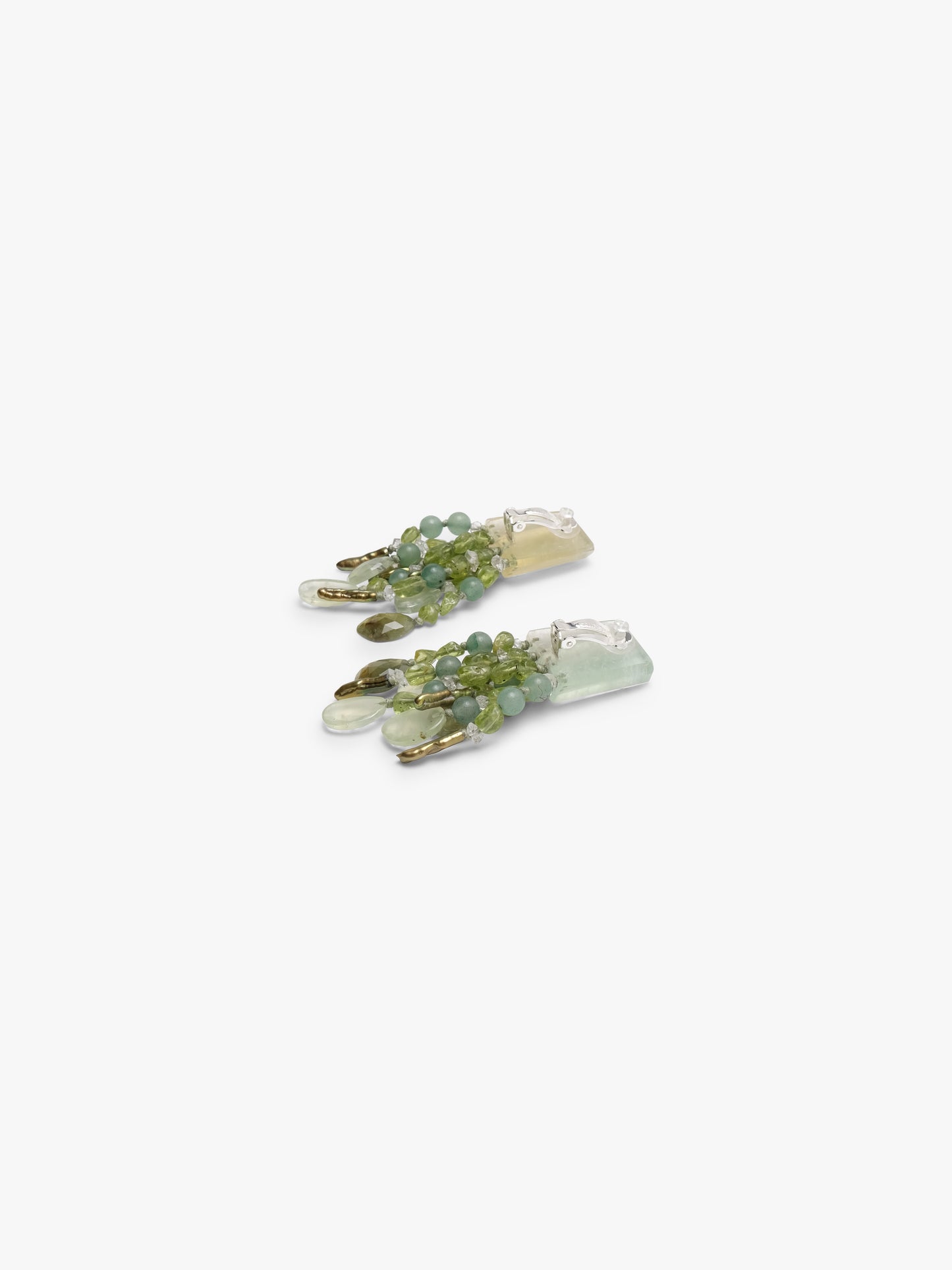 Earrings: multi materials