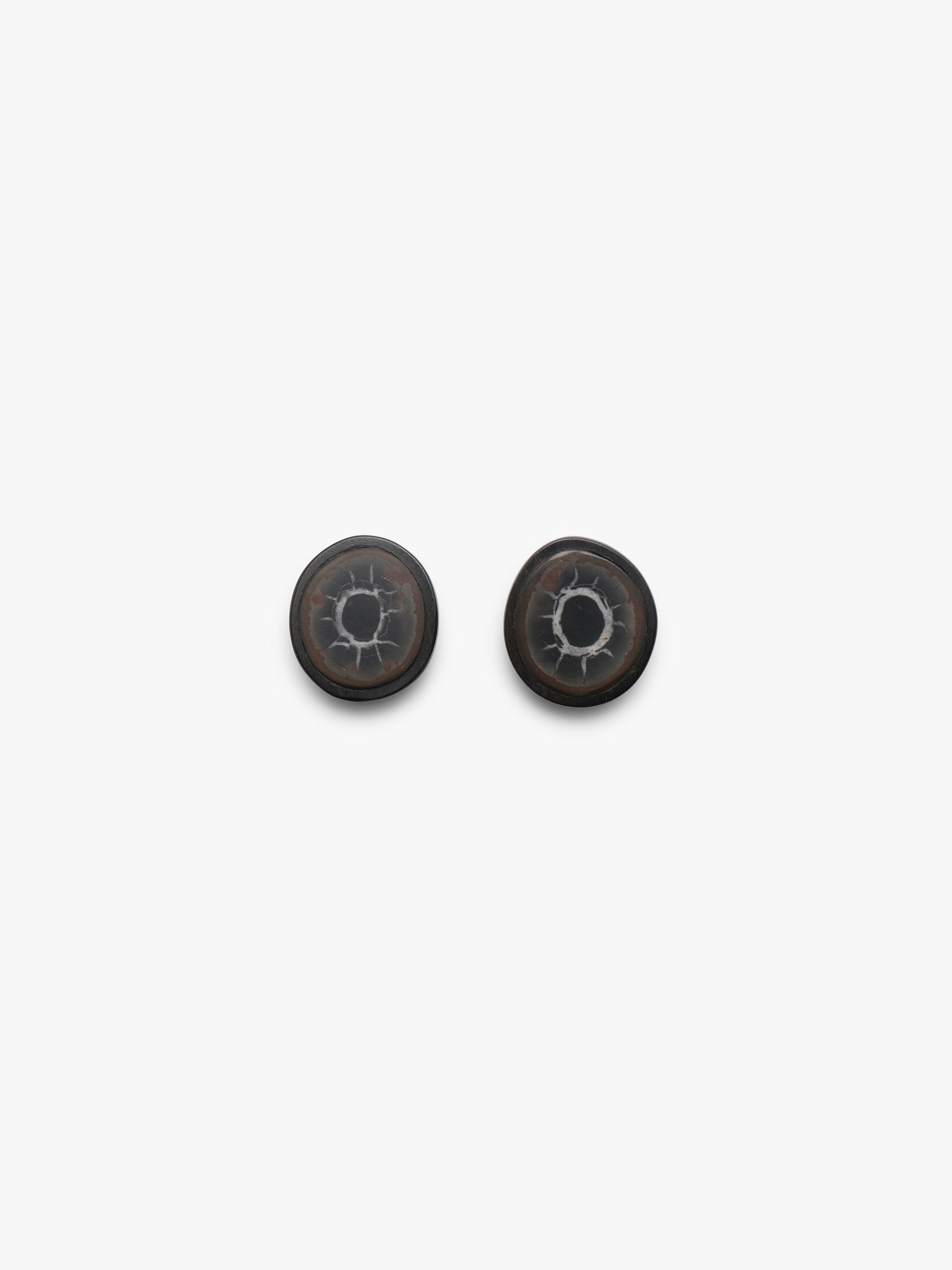 Earrings: septerian, ebony