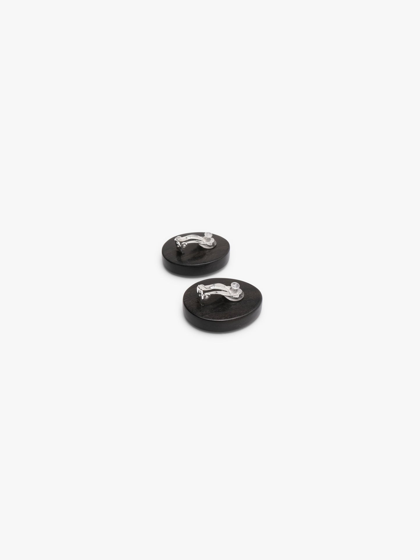 Earrings: septerian, ebony