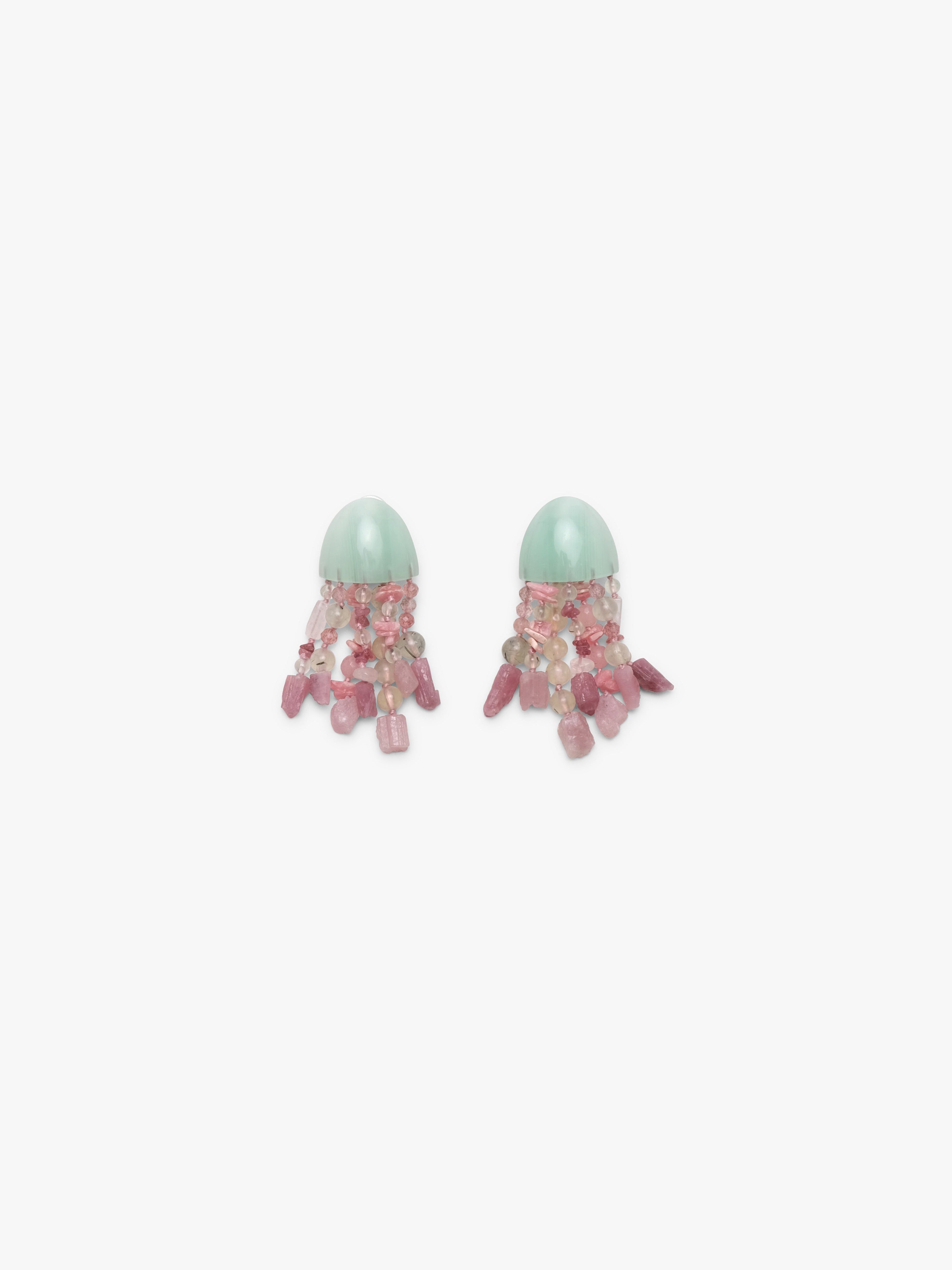 Earrings: multi materials