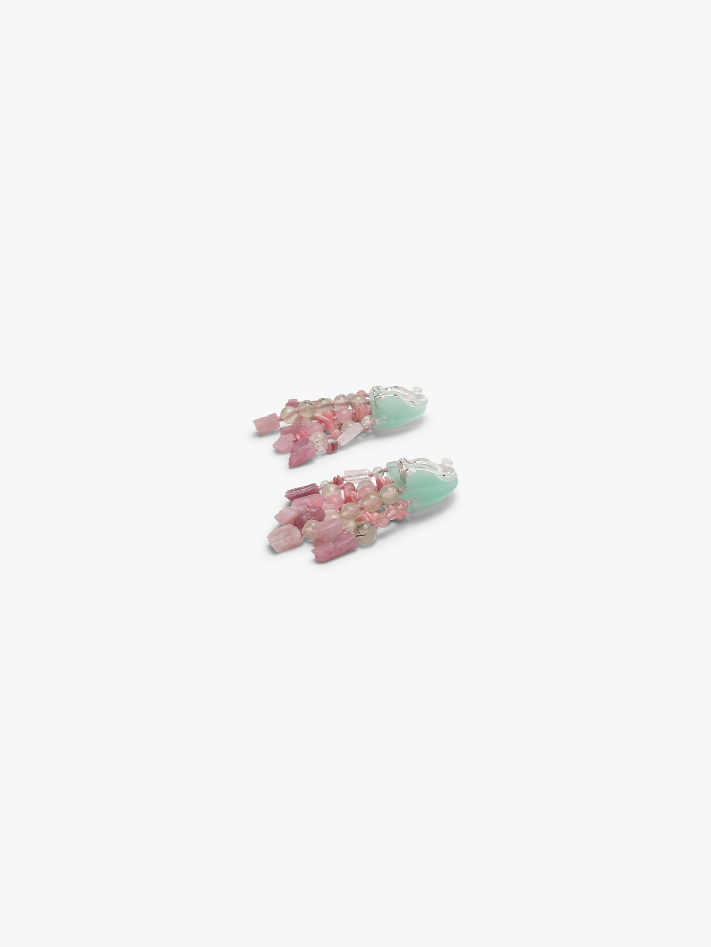 Earrings: multi materials