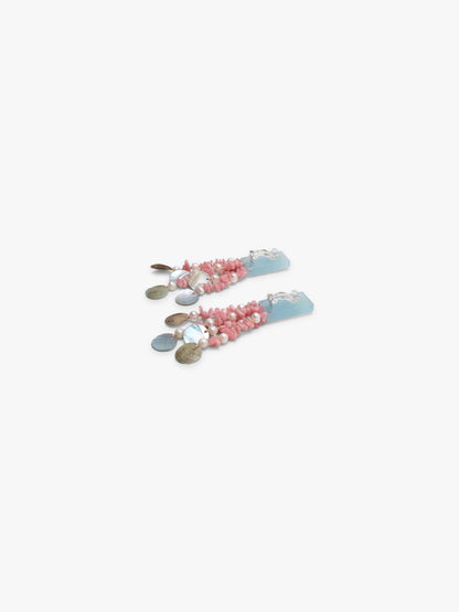 Earrings: multi materials