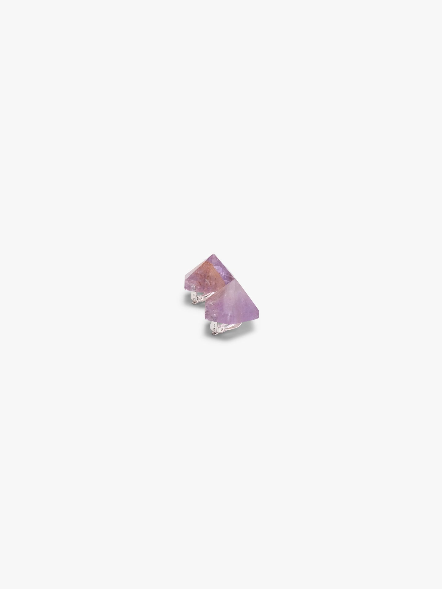 Earrings: amethyst
