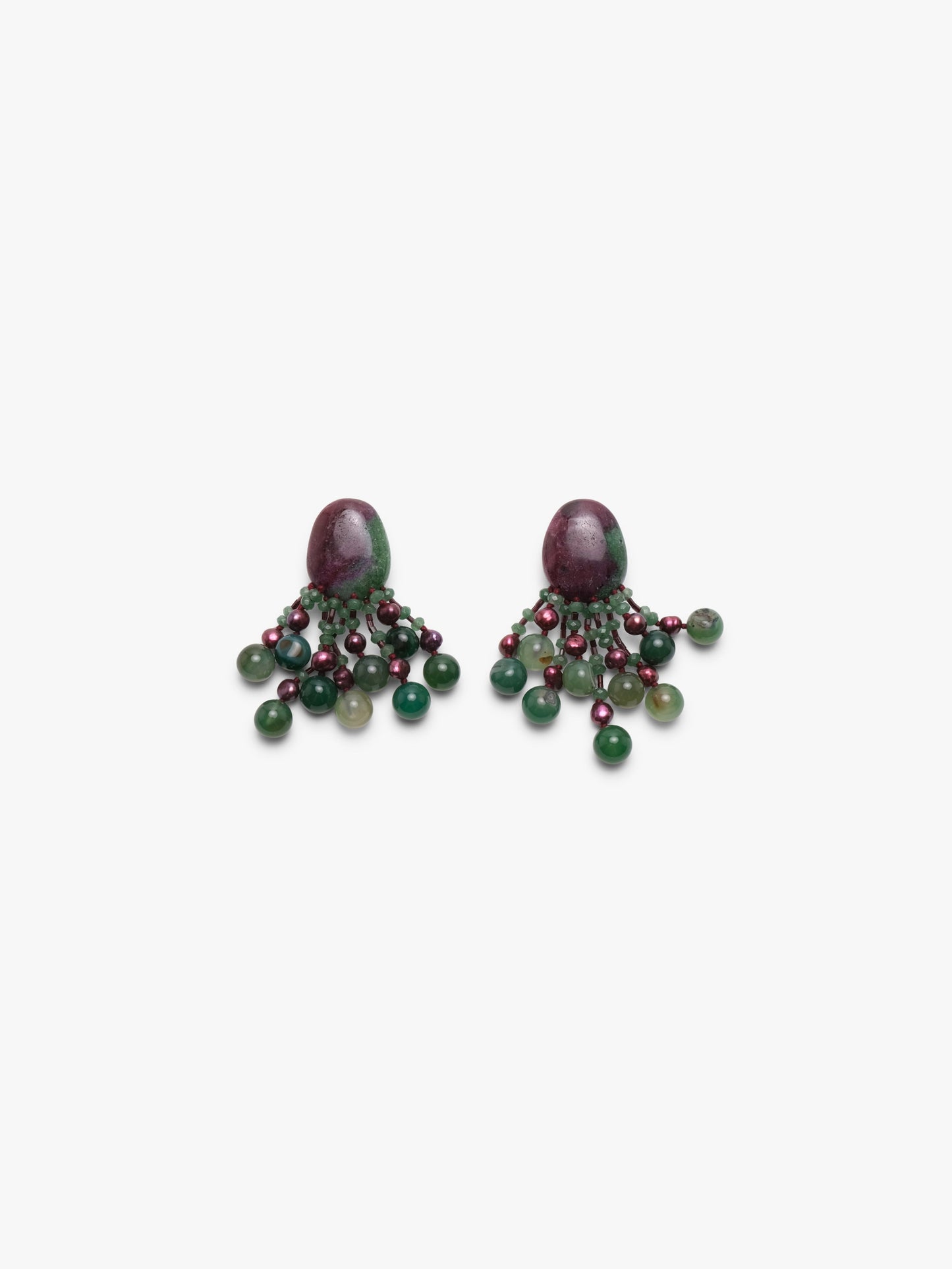 Earrings: multi materials
