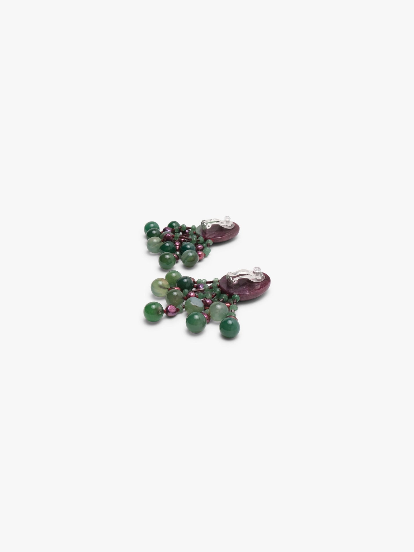 Earrings: multi materials