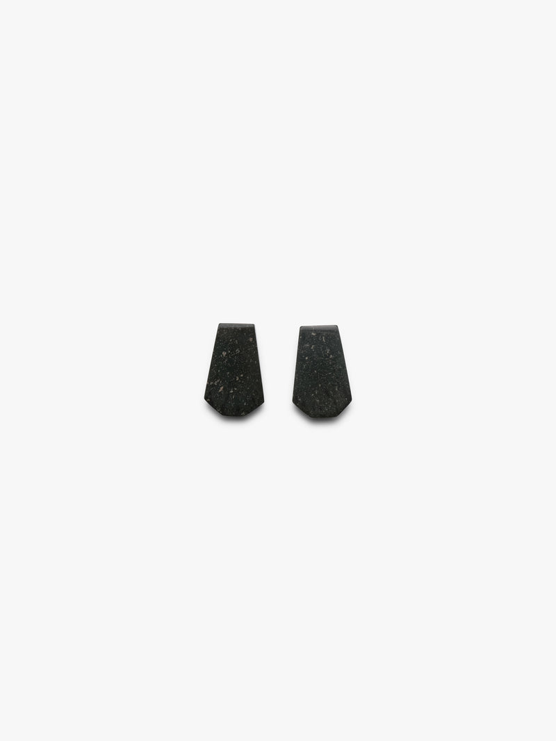 Earrings: jasper, padouk