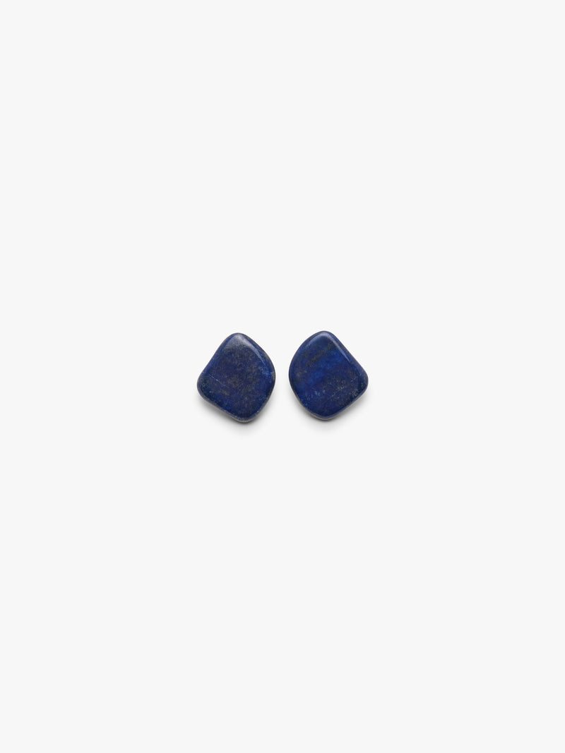 Earrings: lapis lazuli, mother of pearl