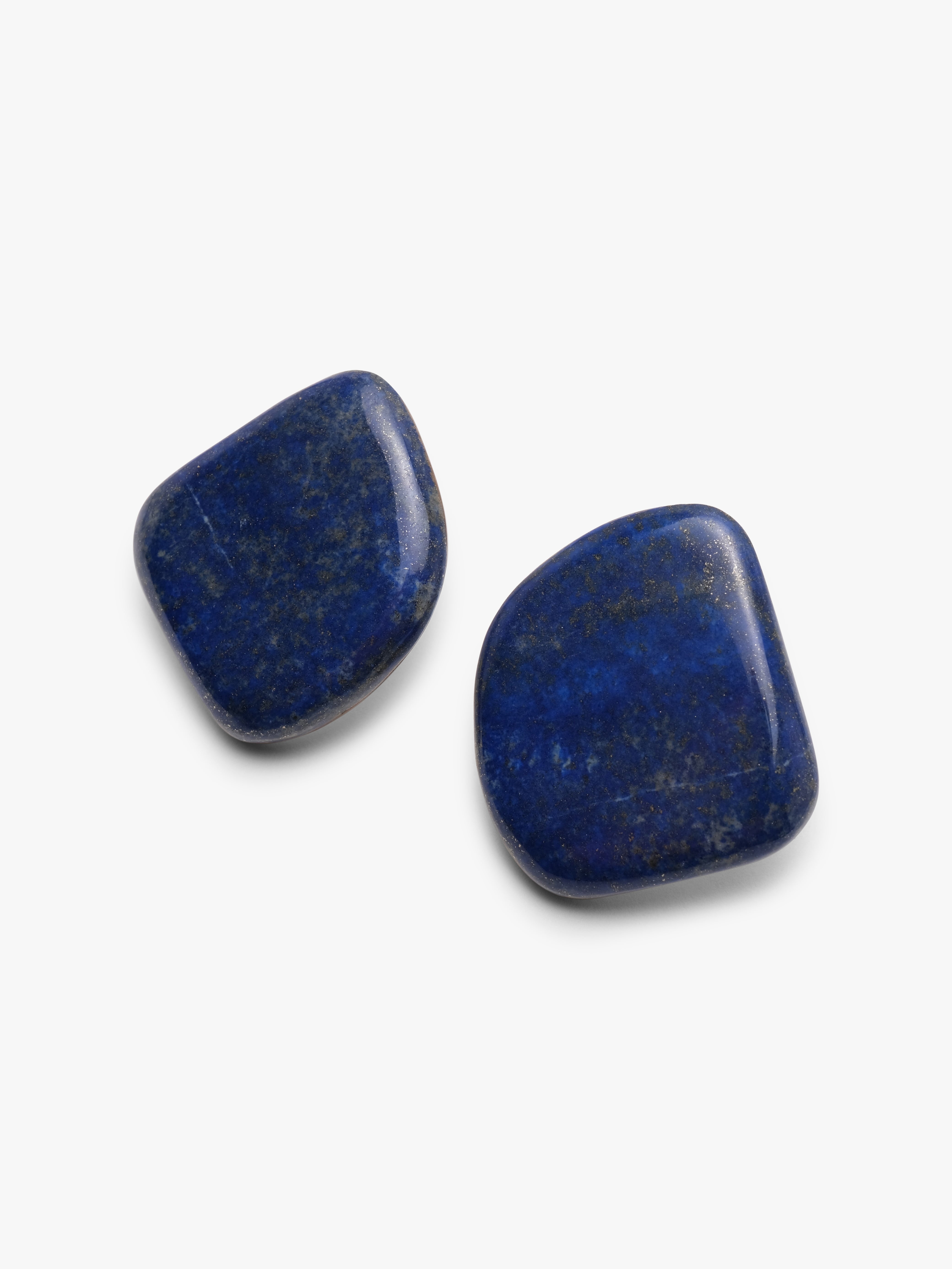 Earrings: lapis lazuli, mother of pearl