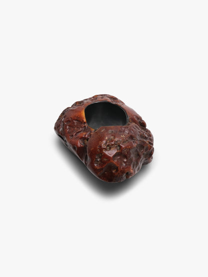 Bracelet: amber, sterling silver
