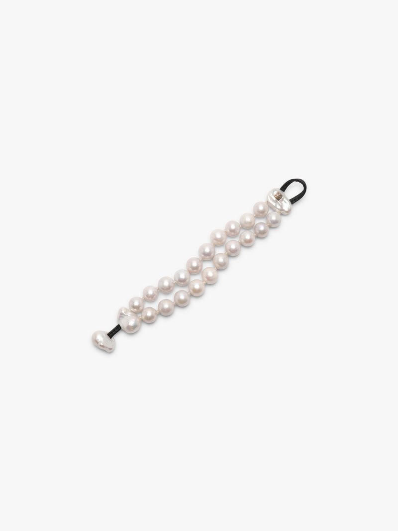 Binaire bracelet: two-strand freshwater pearls
