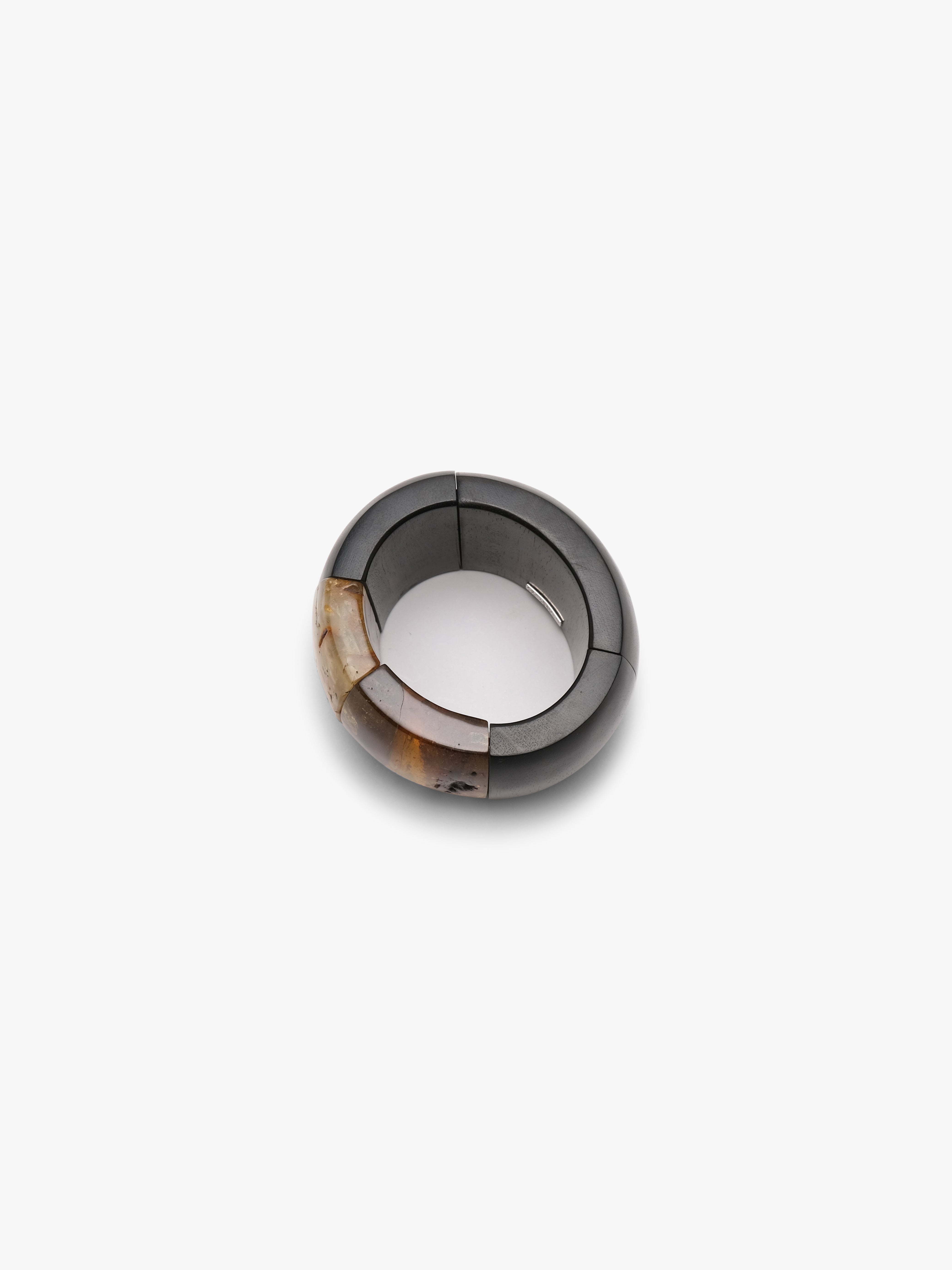 Bracelet: amber, ebony