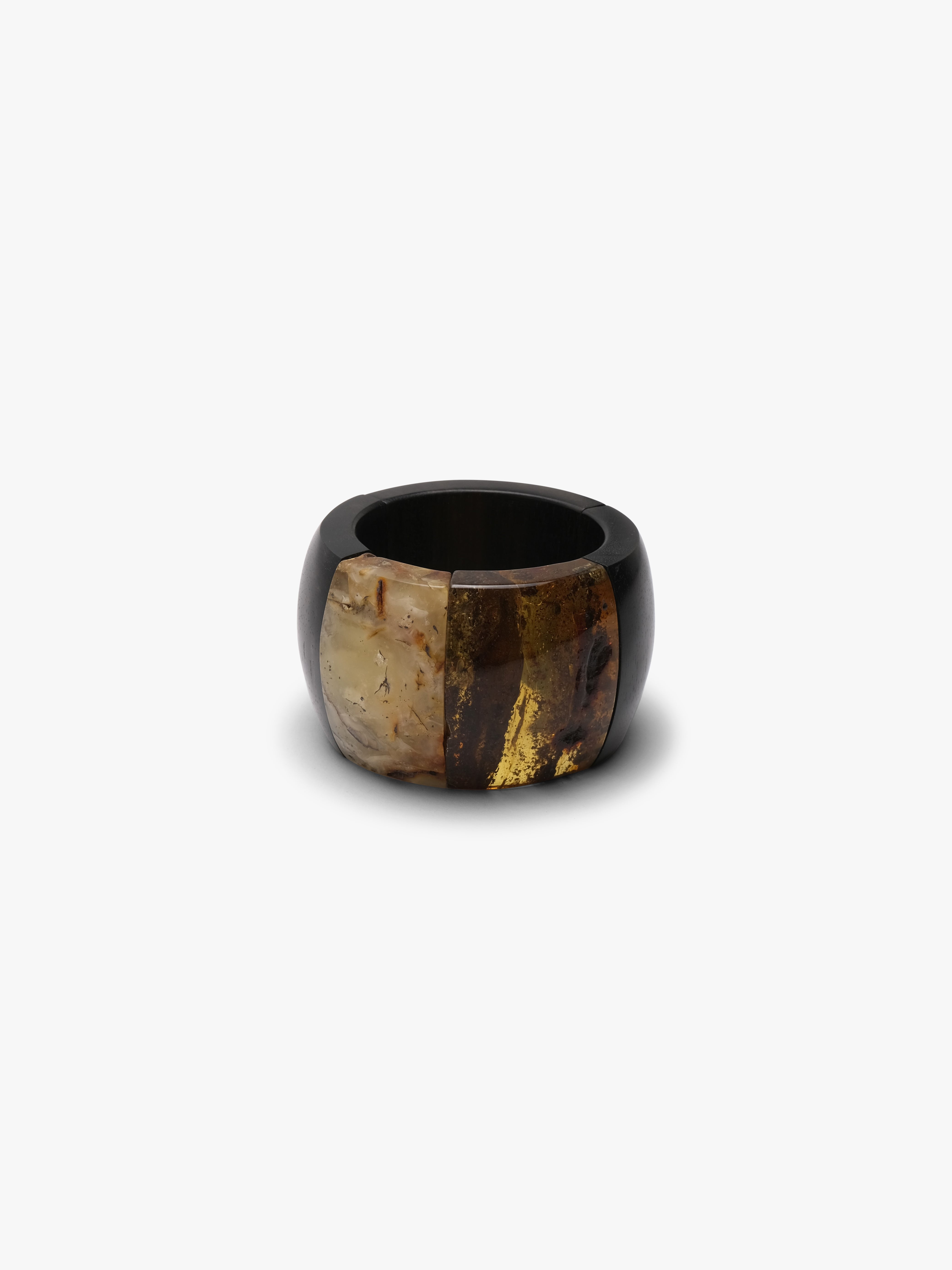 Bracelet: amber, ebony