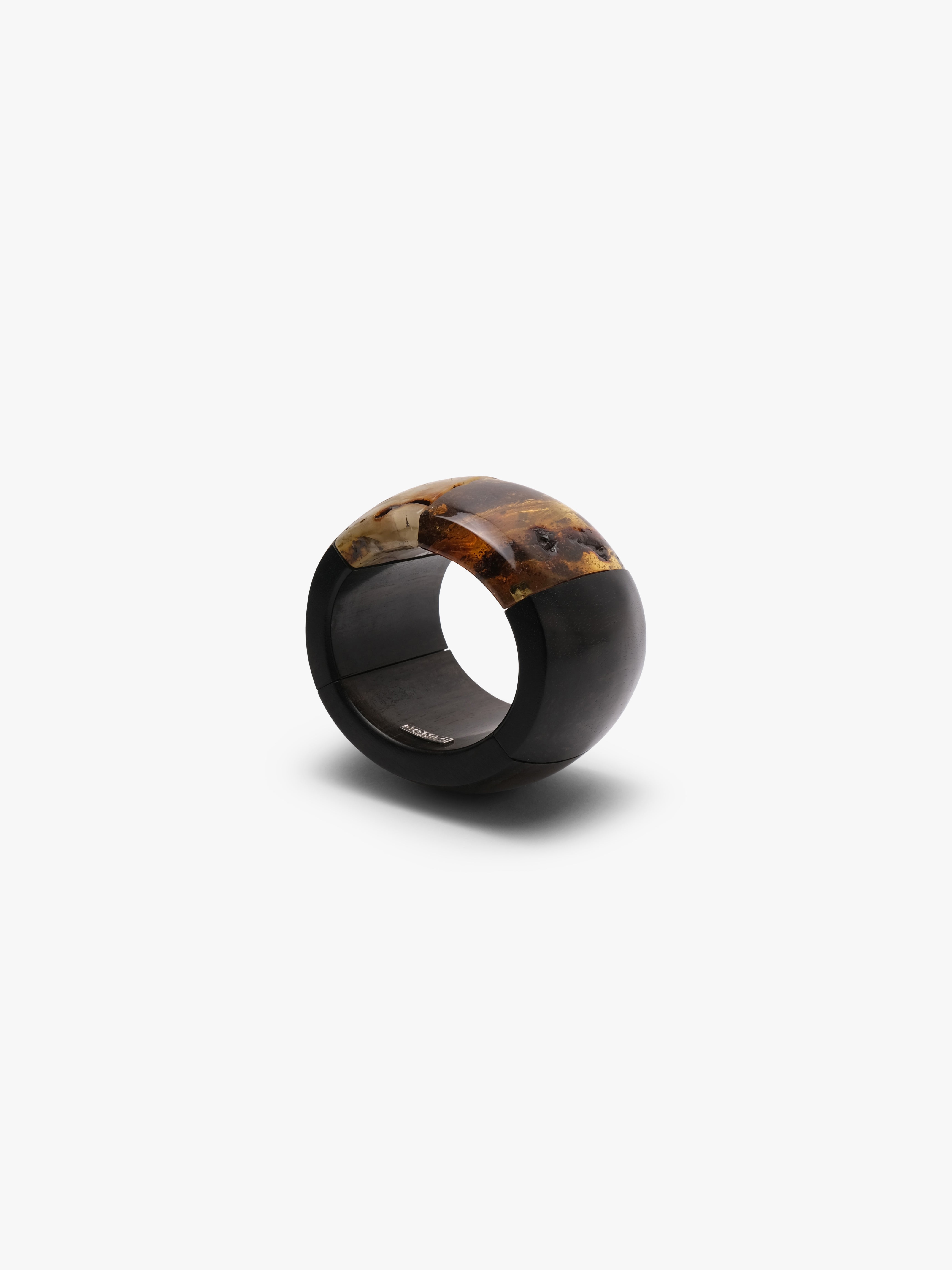 Bracelet: amber, ebony