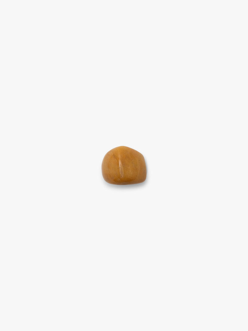 Orange organic ring, displayed on a white background.