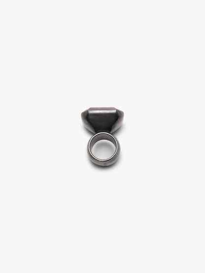 Ring: amethyst, oxidized silver