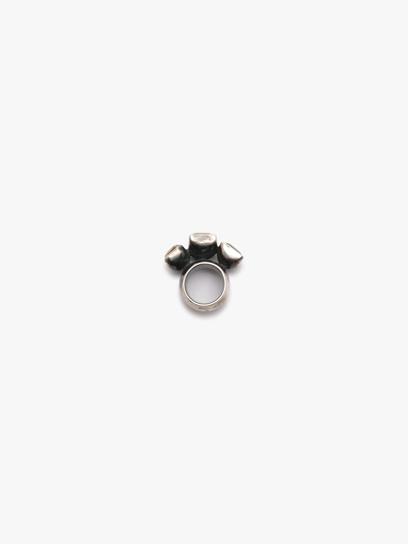 Ring: oxidized silver, citrine