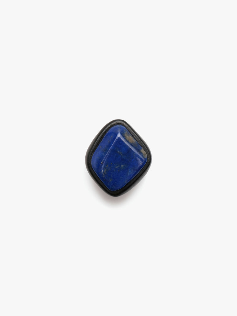 Ring: lapis lazuli, ebony