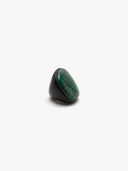 Ring: malachite, ebony