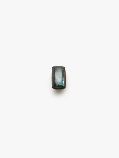 Ring: labradorite, bog oak, leather